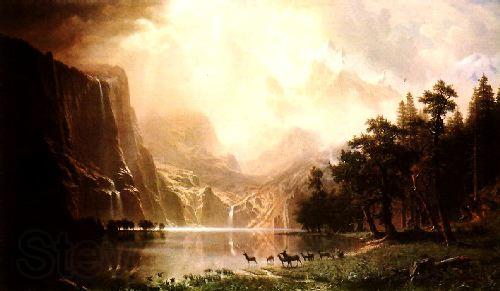 Albert Bierstadt The Sierra Nevada in California Spain oil painting art